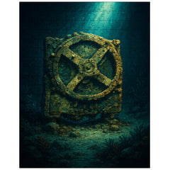 Antikythera mechanism under seabed light jigsaw puzzle