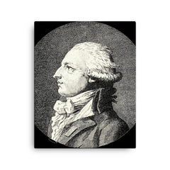 Antoine Destutt de Tracy canvas print on a plain backdrop in size 16"x20".