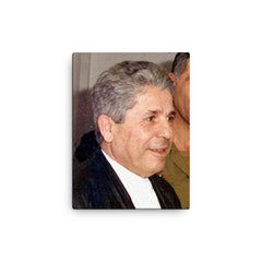 Antoine Lahad canvas print on a plain backdrop in size 12"x16".