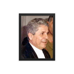 Antoine Lahad framed print on a plain backdrop in size 12"x16".