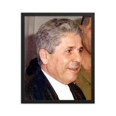 Antoine Lahad framed print on a plain backdrop in size 16"x20".