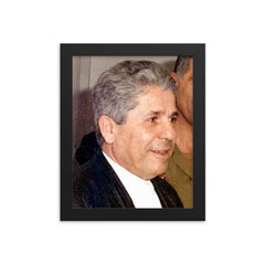 Antoine Lahad framed print on a plain backdrop in size 8"x10".