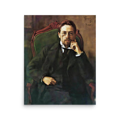 Anton Chekhov poster on a plain backdrop in size 16"x20".