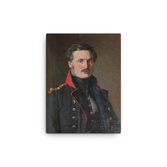 Anton Frederik Tscherning canvas print on a plain backdrop in size 12"x16".