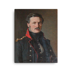 Anton Frederik Tscherning canvas print on a plain backdrop in size 16"x20".