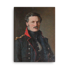 Anton Frederik Tscherning canvas print on a plain backdrop in size 18"x24".