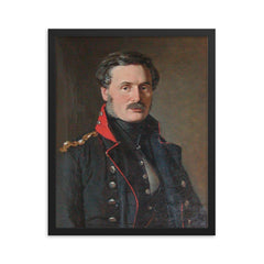 Anton Frederik Tscherning framed print on a plain backdrop in size 16"x20".