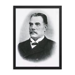 Anton Weichselbaum framed print on a plain backdrop in size 18"x24".