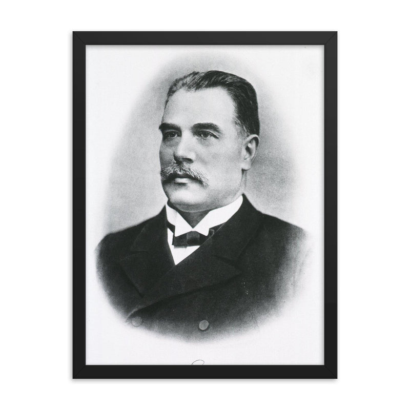 Anton Weichselbaum framed print on a plain backdrop in size 18