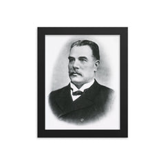 Anton Weichselbaum framed print on a plain backdrop in size 8"x10".