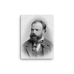 Antonin Dvorak canvas print on a plain backdrop in size 12"x16".