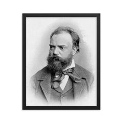 Antonin Dvorak framed print on a plain backdrop in size 16"x20".