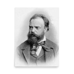 Antonin Dvorak poster on a plain backdrop in size 18"x24".