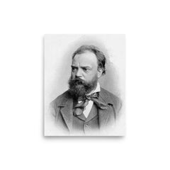 Antonin Dvorak poster on a plain backdrop in size 8"x10".