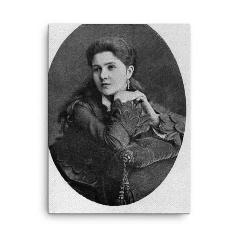 Antonina Abarinova canvas print on a plain backdrop in size 18