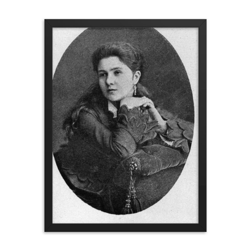 Antonina Abarinova framed print on a plain backdrop in size 18