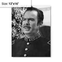 Antonio Aguilar metal print on a plain backdrop in size 12"x16".