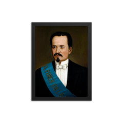 Antonio Borrero framed print on a plain backdrop in size 12"x16".