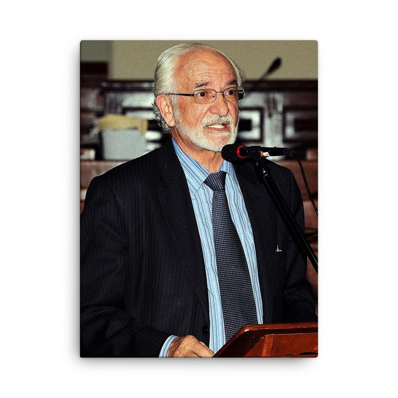 Antonio Brack Egg canvas print on a plain backdrop in size 18