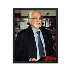 Antonio Brack Egg framed print on a plain backdrop in size 16"x20".