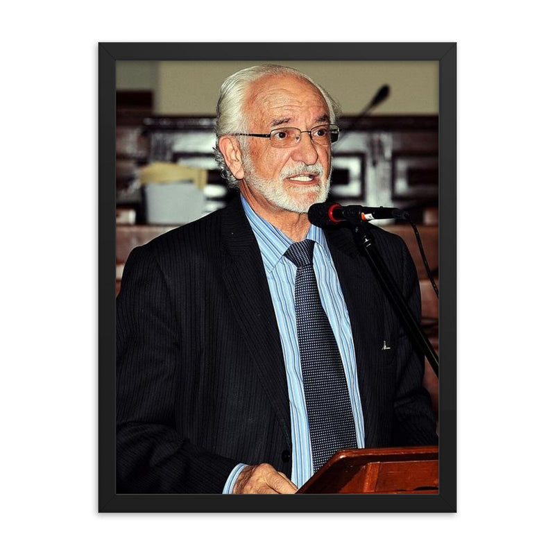 Antonio Brack Egg framed print on a plain backdrop in size 18