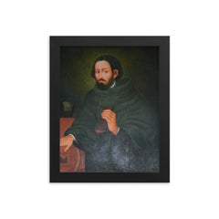 Antonio de Morga framed print on a plain backdrop in size 8"x10".