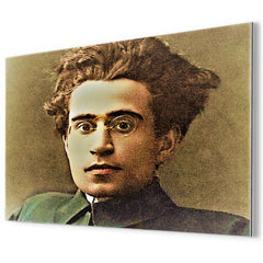 Antonio Gramsci metal print mockup