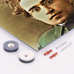 Antonio Gramsci metal print mockup