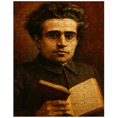 Antonio Gramsci prison notebook close up portrait jigsaw puzzle