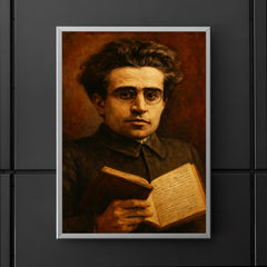 Antonio Gramsci prison notebook close up portrait poster 5