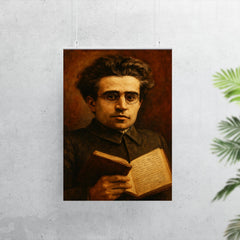 Antonio Gramsci prison notebook close up portrait poster 7