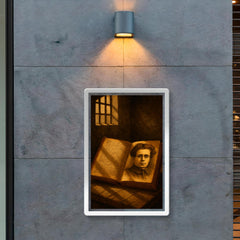 Antonio Gramsci prison notebooks and barred light poster 2