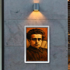 Antonio Gramsci prison notebooks close up portrait poster 2