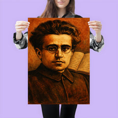 Antonio Gramsci prison notebooks close up portrait poster 3