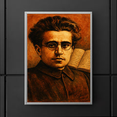 Antonio Gramsci prison notebooks close up portrait poster 5