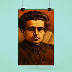 Antonio Gramsci prison notebooks close up portrait poster 6