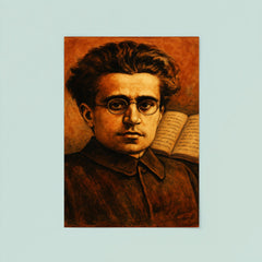 Antonio Gramsci prison notebooks close up portrait poster 8