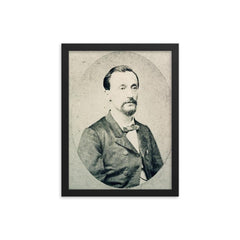 Antonio Raimondi framed print on a plain backdrop in size 12"x16".