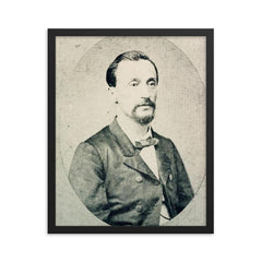 Antonio Raimondi framed print on a plain backdrop in size 16"x20".