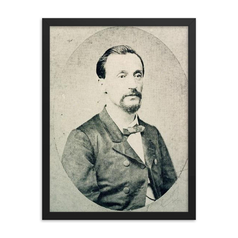 Antonio Raimondi framed print on a plain backdrop in size 18