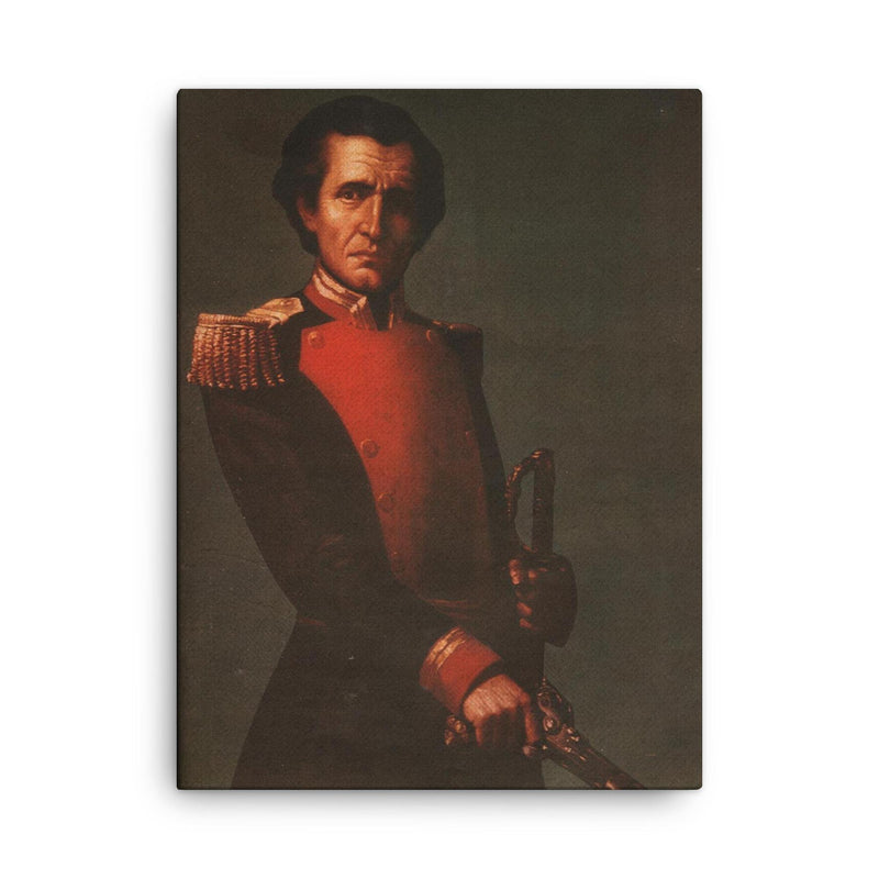 Antonio Ricaurte canvas print on a plain backdrop in size 18