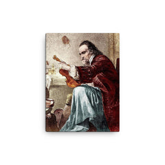 Antonio Stradivari canvas print on a plain backdrop in size 12"x16".