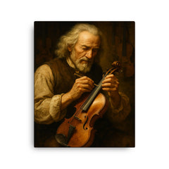 Antonio Stradivari canvas print on a plain backdrop in size 16"x20".