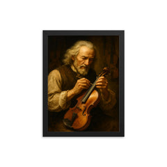 Antonio Stradivari framed print on a plain backdrop in size 12"x16".