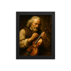 Antonio Stradivari framed print on a plain backdrop in size 8"x10".