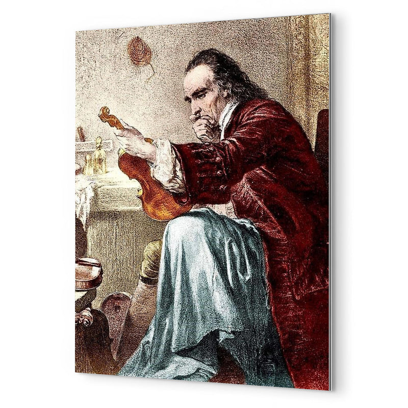 Antonio Stradivari metal print mockup
