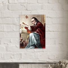 Antonio Stradivari metal print mockup