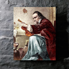 Antonio Stradivari metal print mockup
