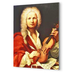 Antonio Vivaldi metal print mockup