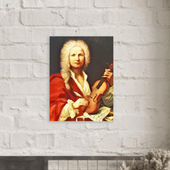 Antonio Vivaldi metal print mockup